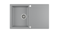Кухонная мойка CLIVO 45 B-TQ 1B 1D ALUGRAUMETALLIC